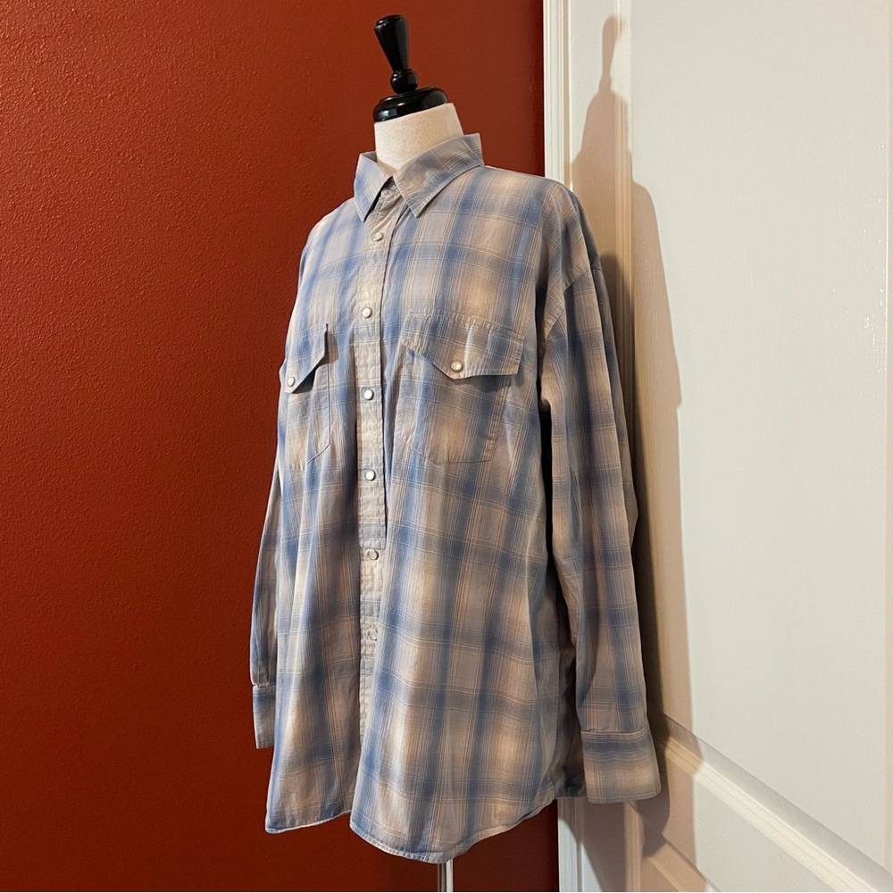 Pendleton Blue Plaid Casual Button Down Shirt